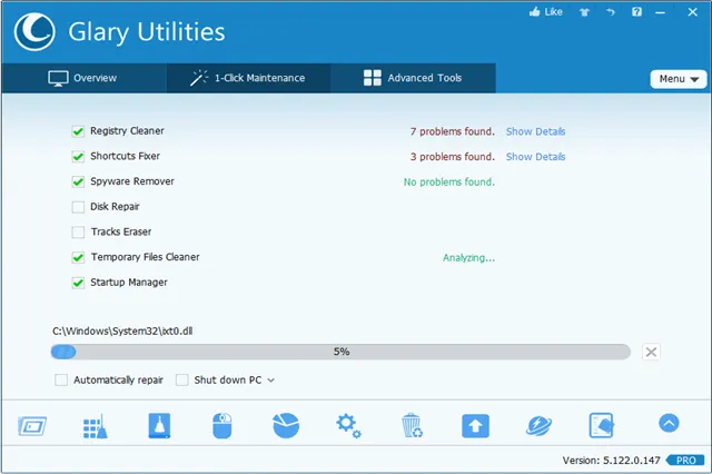 تحميل برنامج تنظيف وتحسين النظام Glary Utilities Pro للويندوز