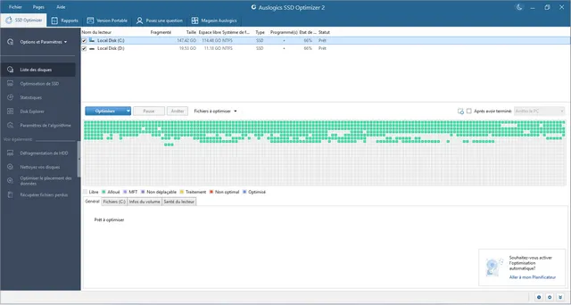 أفضل أداة لتحسين أداء أقراص SSD - Auslogics SSD Optimizer