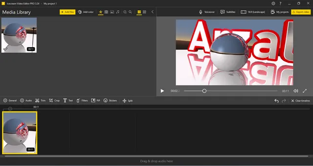 برنامج Icecream Video Editor لتحرير الفيديوهات باحترافية عالية وبجودة ممتازة على نظام الويندوز.