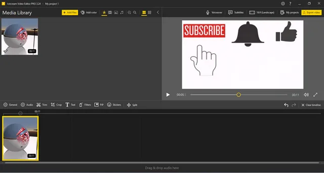 برنامج Icecream Video Editor لتحرير الفيديوهات باحترافية عالية وبجودة ممتازة على نظام الويندوز.